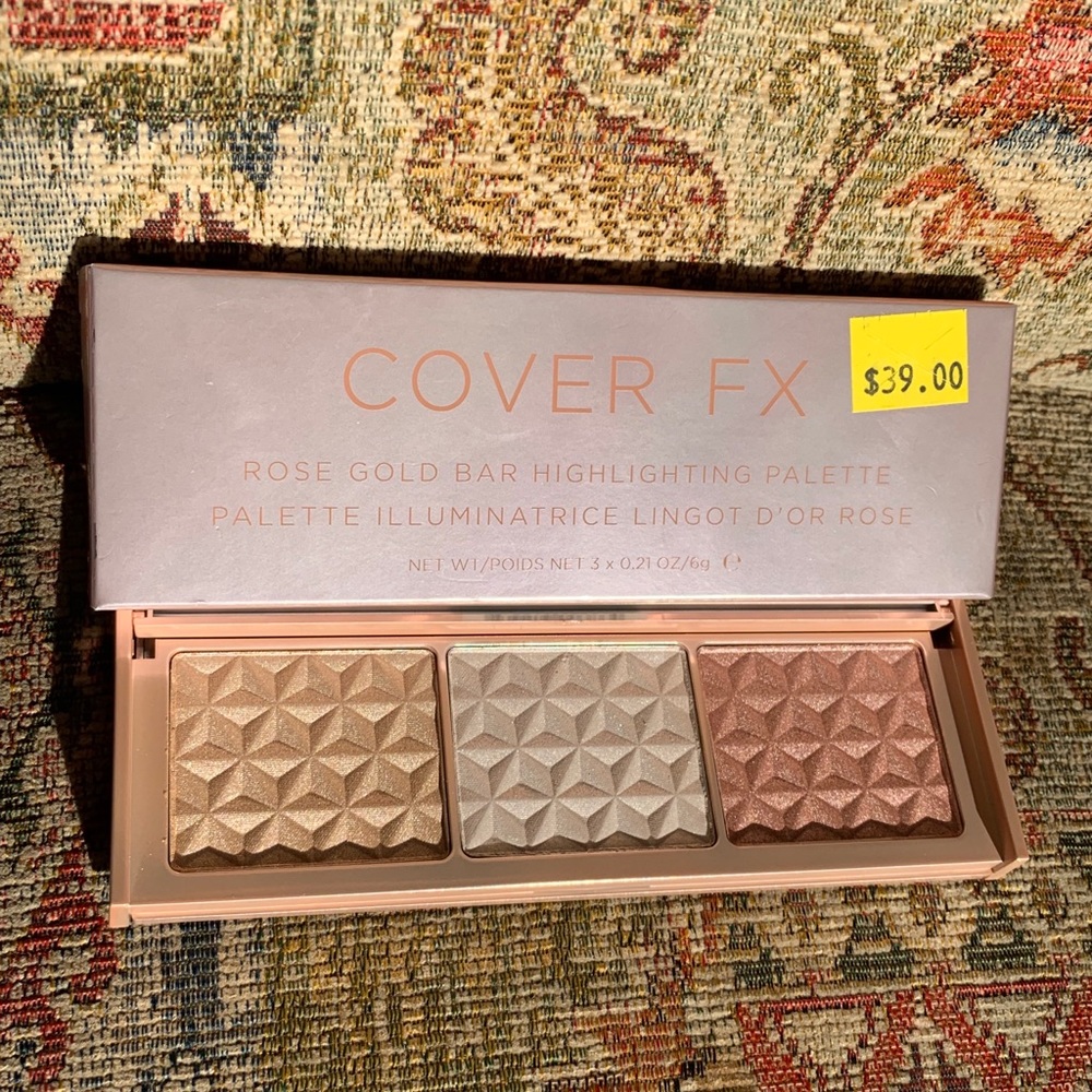 🌹NEW Cover Fx Rose Gold Bar Highlighting Palette